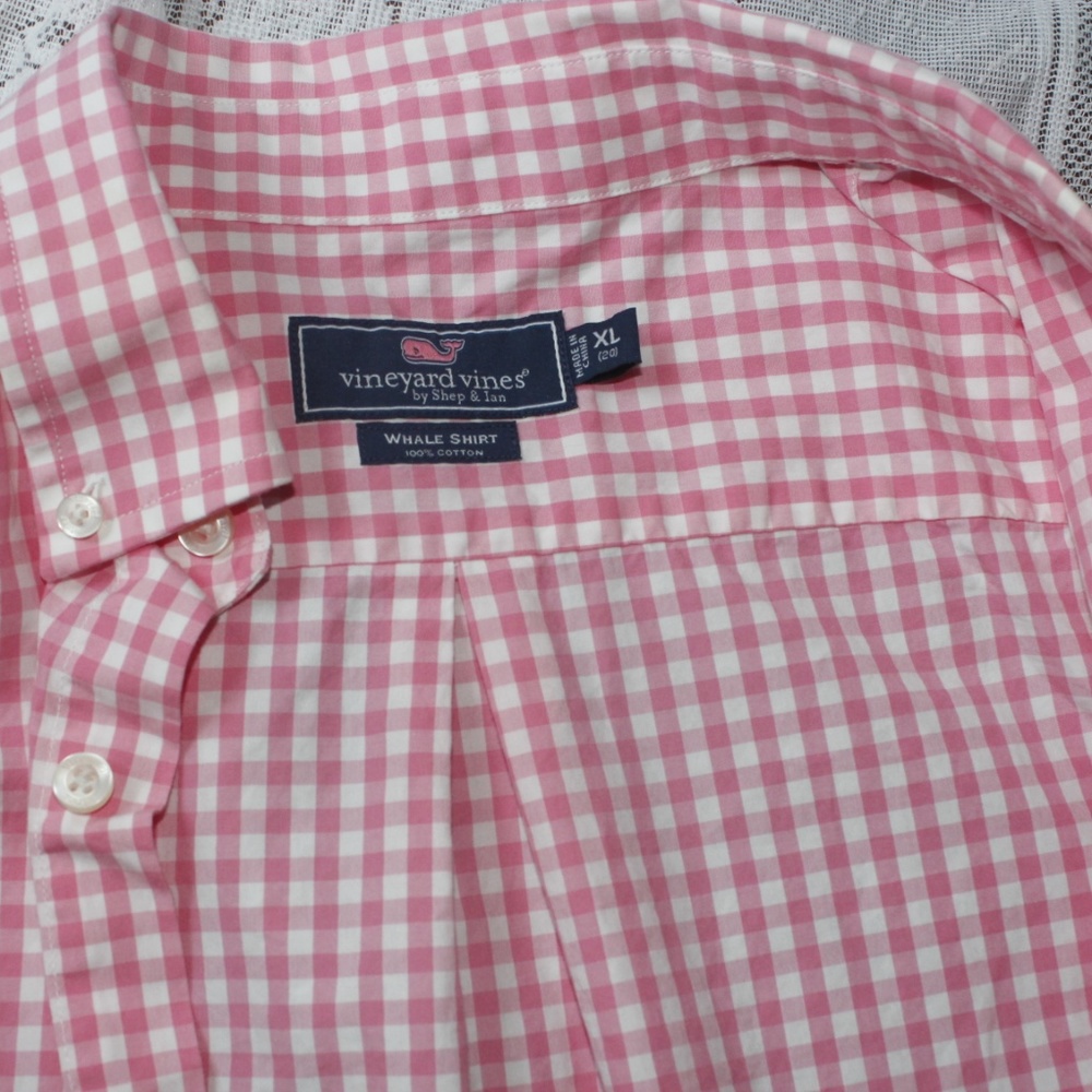 Vineyard Vines Plaid Sherp Ian Whale Shirt s - Picture 4 of 4